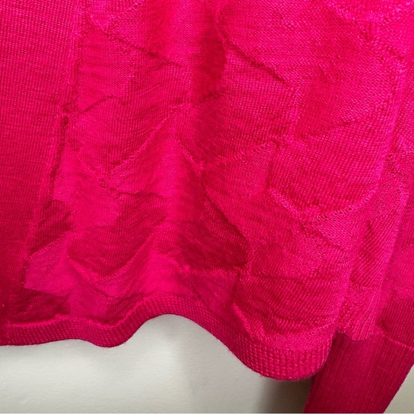 Title Nine Pink Open Front Lightweight Wool Cardigan Sweater Size XL - Picture 5 of 8